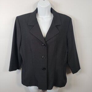 Vintage DBY Blazer Black Button Front Size 11 Business Jacket  / R30
